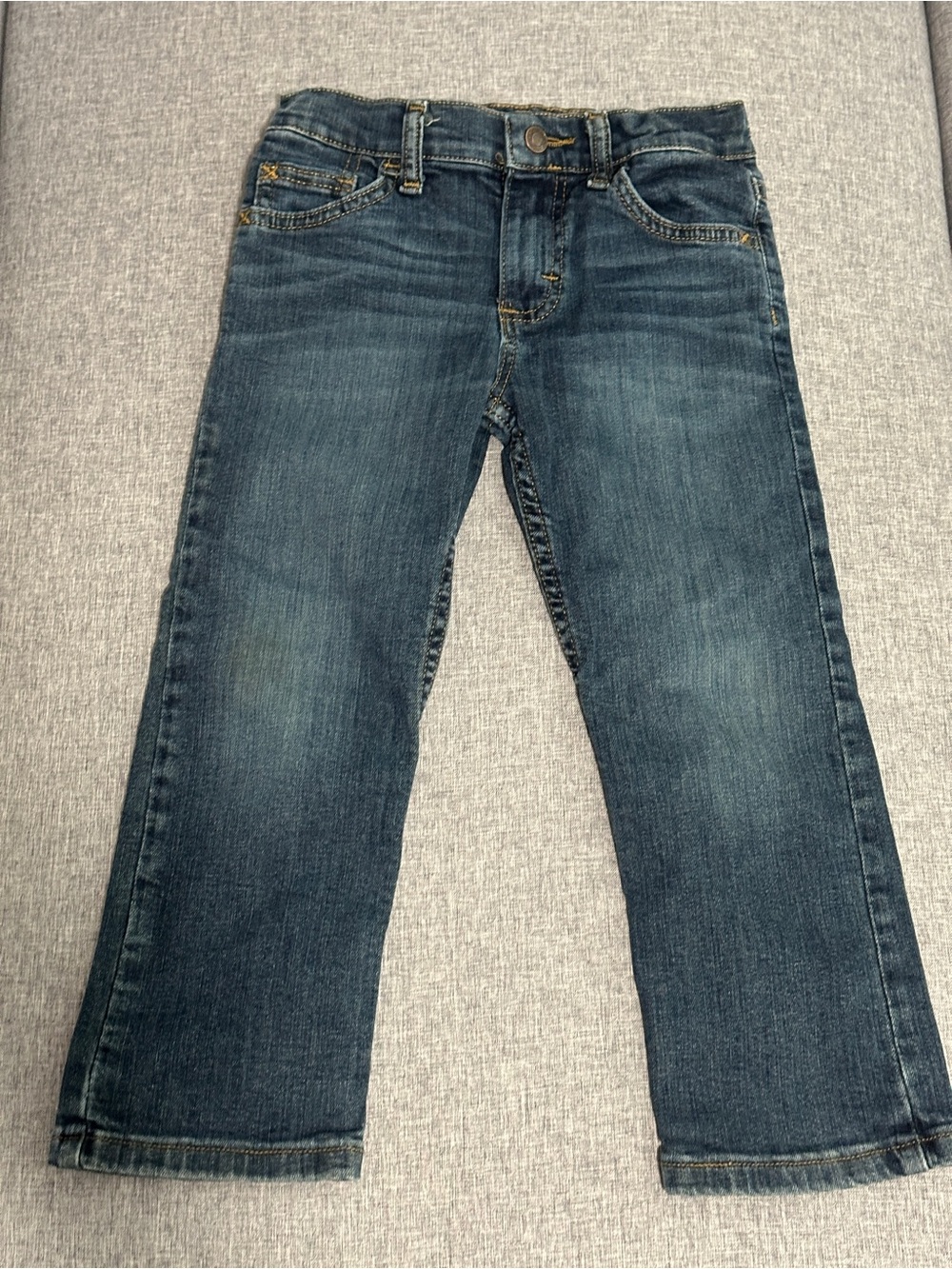 Wrangler Kids Dark Blue Straight-Leg Jeans